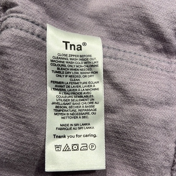 TNA Lavender Dixon Cropped Corduroy Jacket Sz-2XS - Picture 7 of 8